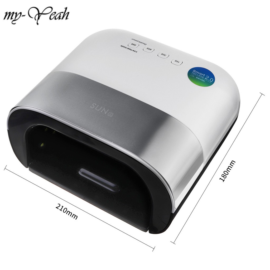 [Hàng mới về] Máy Hong Khô Gel Sơn Móng Tay Monja 48w Uv 39 Bóng Led Cảm Biến Tự Động Hẹn Giờ Thông Mnh