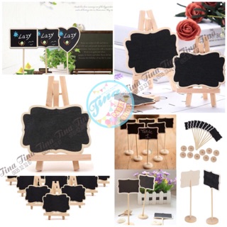Bảng gỗ viết phấn mini trang trí tiệc cưới, sinh nhật, làm giá trong shop...