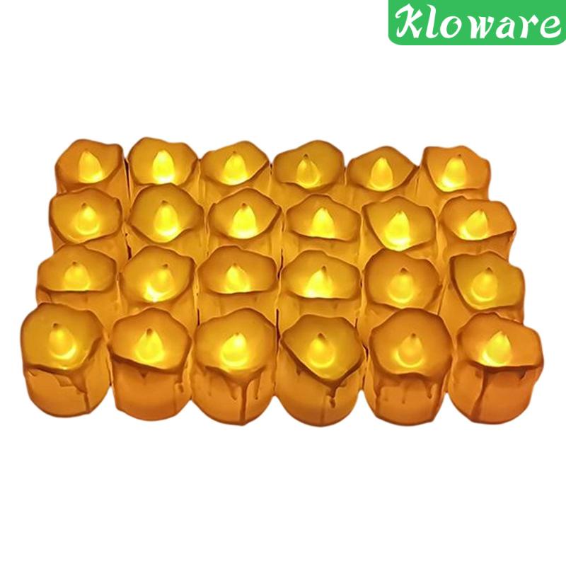 Bộ 24 Đèn LED Điện Tử Không Lửa Trang Trí Tiệc Cưới