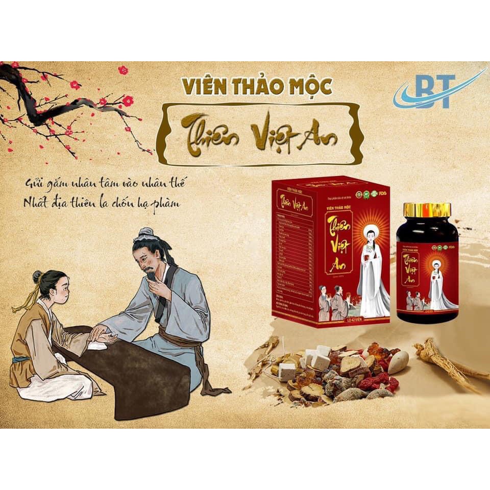 Viên Uống Thảo Mộc Thiên Việt An Queen H2VV 42 Viên Tặng 1 Lọ Tinh Dầu Tỏi
