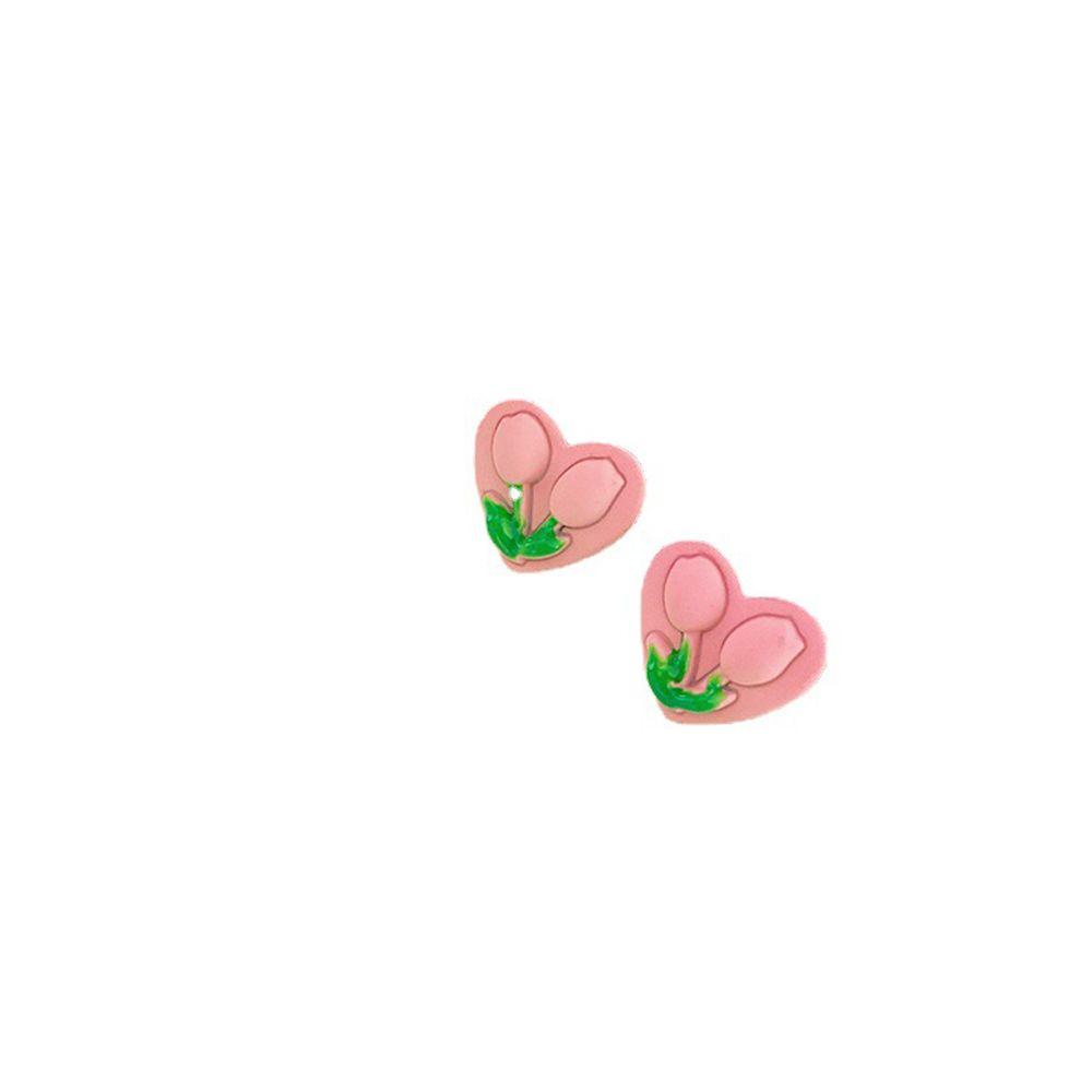 QQMALL Hoa Tai Hình Hoa Tulip Ngọt Ngào Cho Nữ
