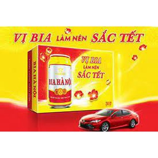 --- bia hà nội, thùng 24 lon x330ml