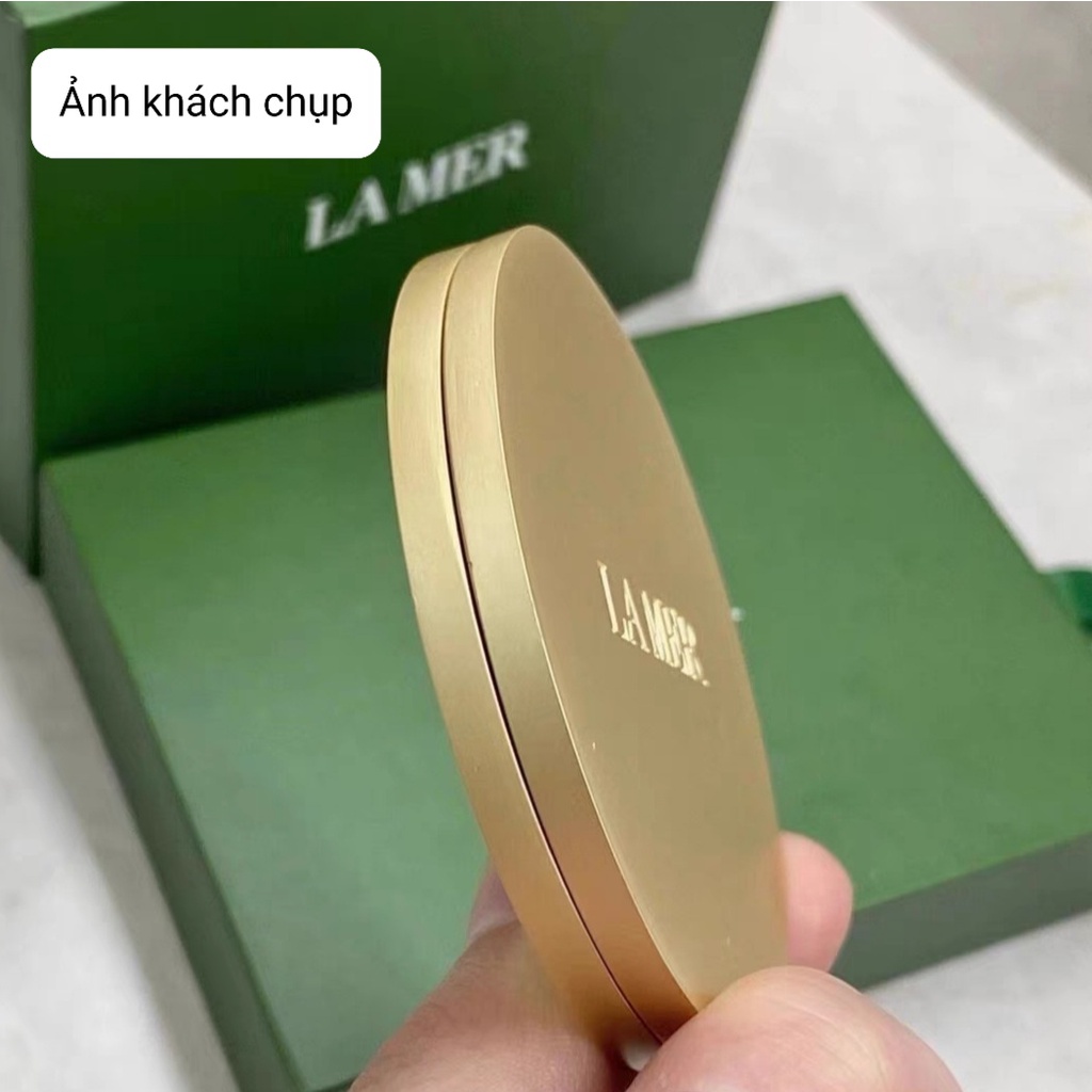 Gương trang điểm cầm tay Lá Mơ kèm túi nhung và hộp