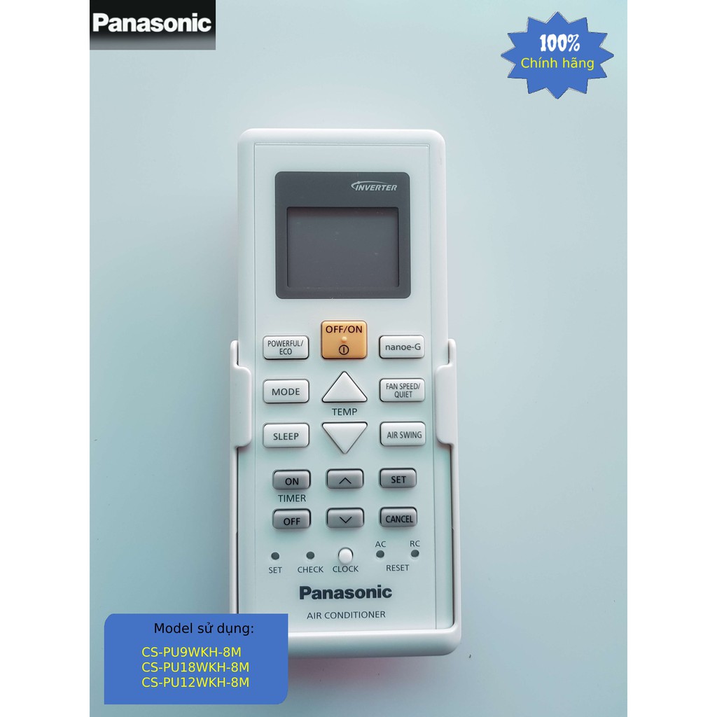 [REMOTE] Điều khiên máy lạnh Panasonic - CS-PU..WKH-8M