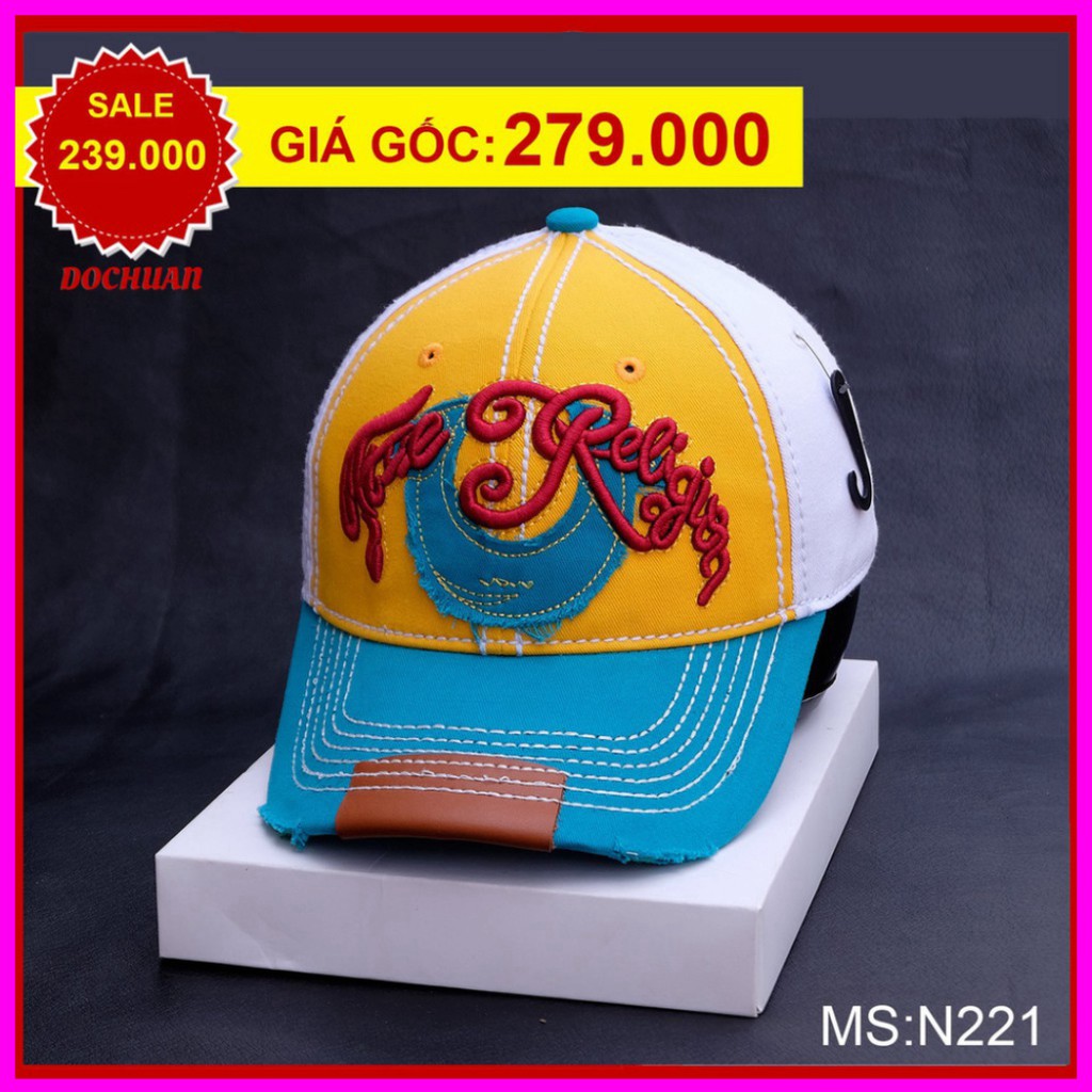 Nón Kết logo ông địa màu tươi