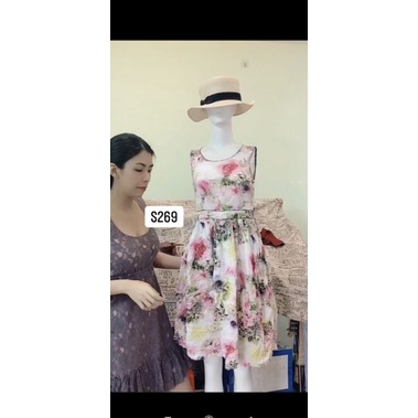 đầm xô hoa (size dưới 57kg). S269