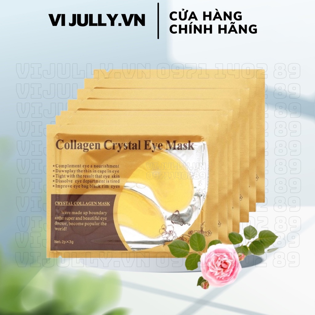 Mặt nạ mắt Collagen Crystal Eyes Cao Cấp  - Mask mắt COLLAGEN chống bọng, chống thâm mắt loại bỏ quầng thâm