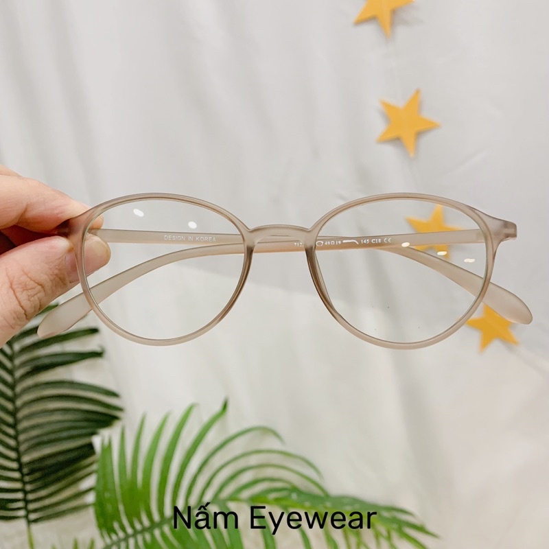 Gọng kính bầu tròn oval cho viền mỏng cho mặt nhỏ vline dài 7211