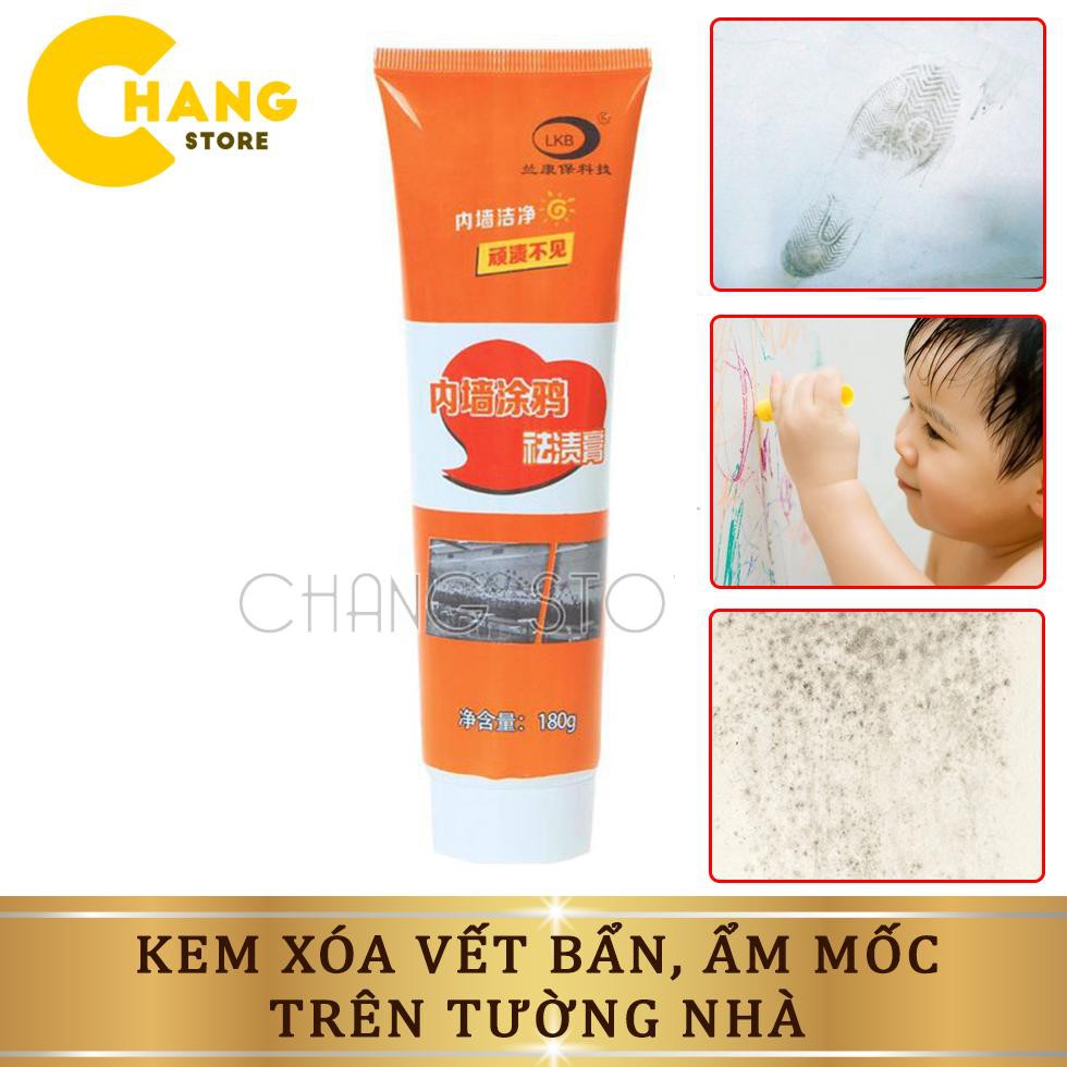 Kem xoá vết bút màu, vết bẩn trên tường nhà, Kem tẩy làm sạch vết bẩn trên tường 180g