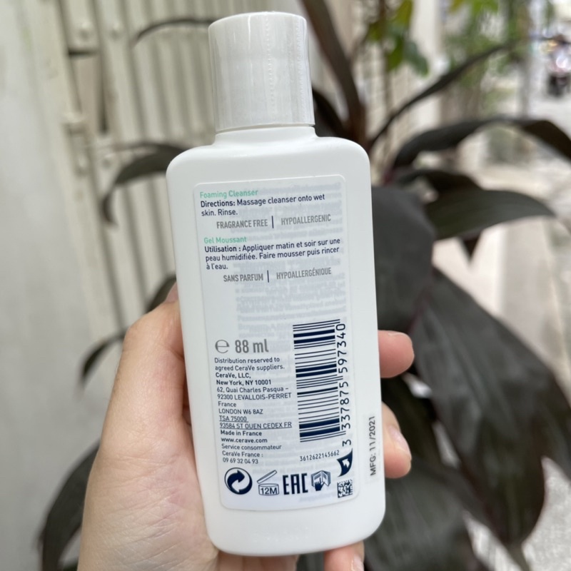 Sữa rửa mặt CeraVe Foaming Facial Cleanser 88ML