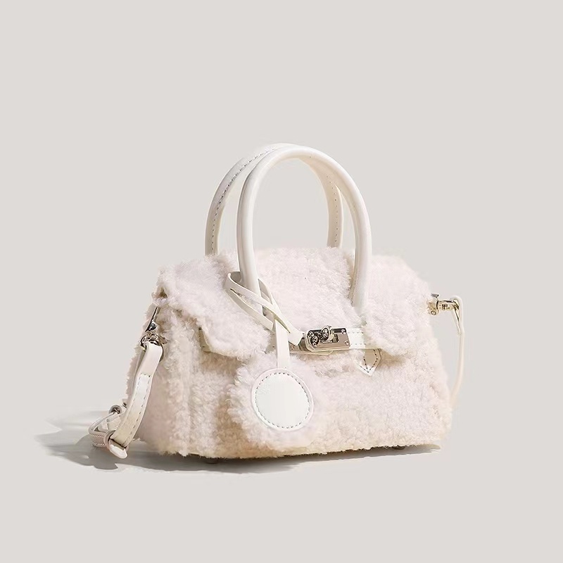 Túi Xách Lông Cừu Cao Cấp Thiết Kế Mới Thời Trang Dành Cho Mùa Thu Đông