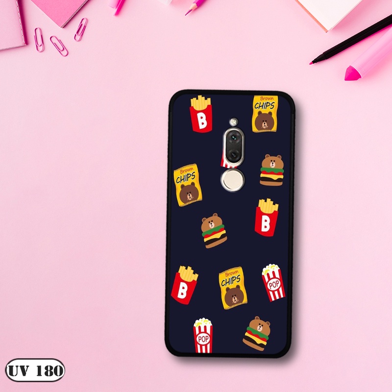 Ốp lưng  HUAWEI Nova 2i - Lưng nhám viền dẻo in 2D