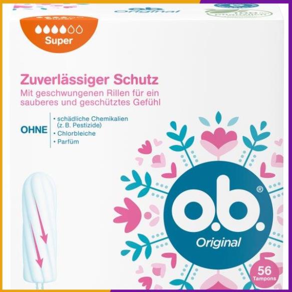 Băng vệ sinh Tampon Ob Đức dạng nút chai