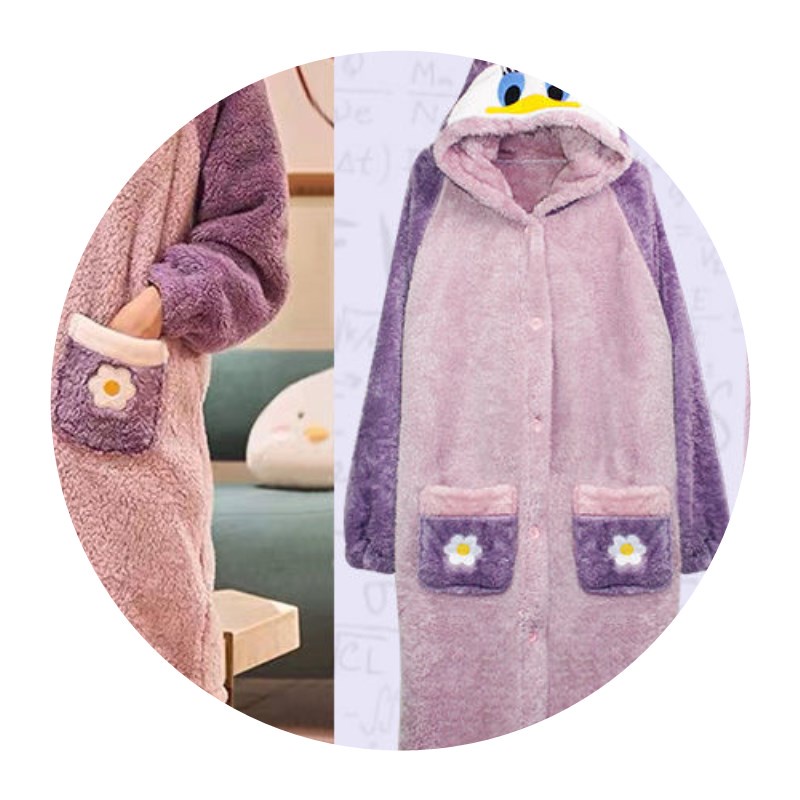 {Nightgown} Đầm Ngủ Ngủ Bằng Lông Cừu San Hô Dày Dặn Màu Trắng Tuyết Mùa Thu Đông Dành Cho Nữ Sử Dụng Tại Nhà Xa1D &----&*&*-*--*-- | BigBuy360 - bigbuy360.vn