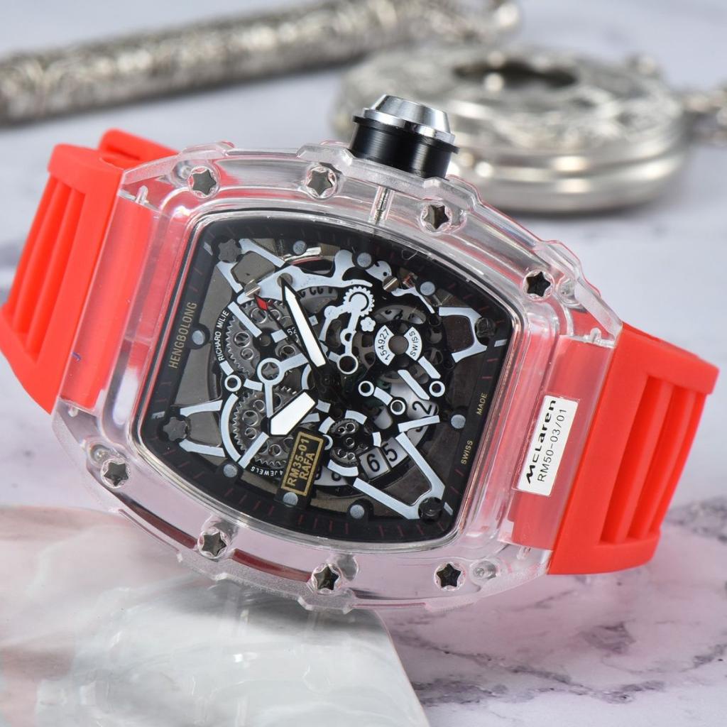 Đồng Hồ Cơ Tự Động Không Thấm Nước Trong Suốt Thời Trang Nam 2022 Miller