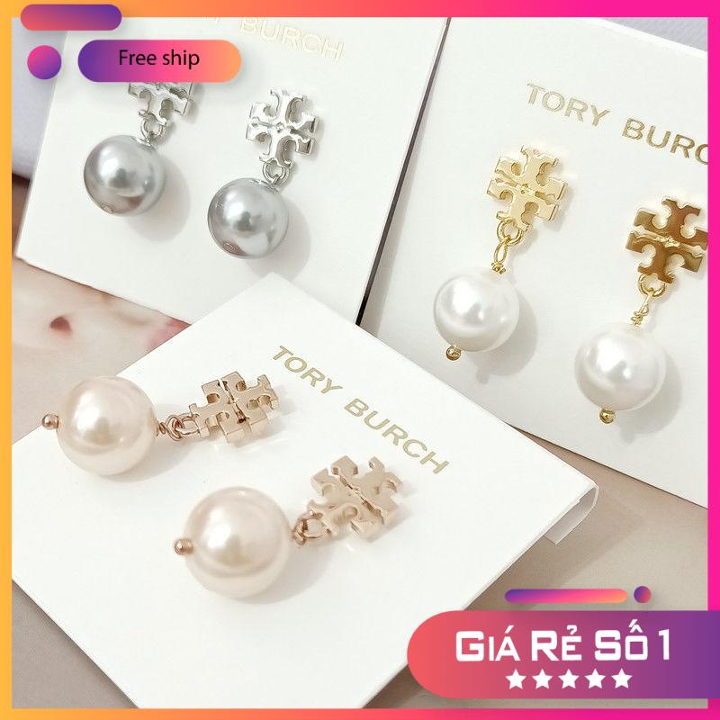 Bông tai tory. burch TB ngọc trai