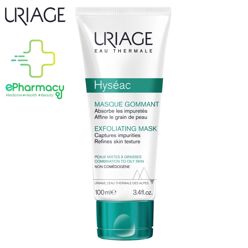 Mặt Nạ, Tẩy Tế Bào Chết URIAGE Hyséac Masque Gommant cho da dầu mụn 100ml