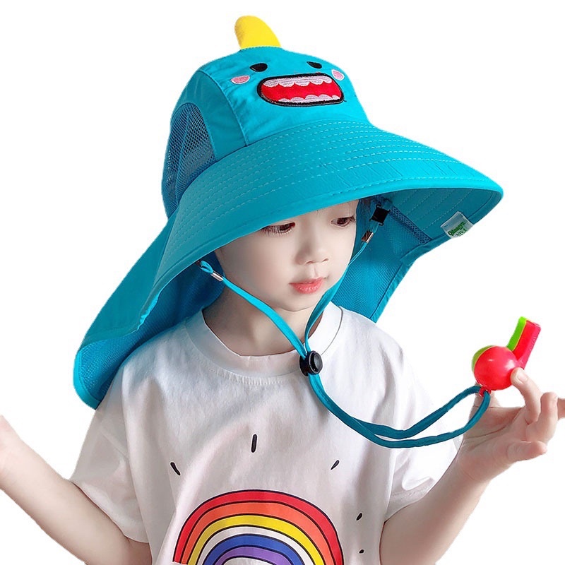Nón mũ chống nắng loại 1 - họa tiết động vật có lưới thoáng mát đi biển cho bé trai hoặc bé gái (2-9 tuổi)