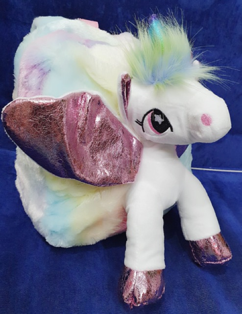 Ba lô gấu bông ngựa 1 sừng Unicorn