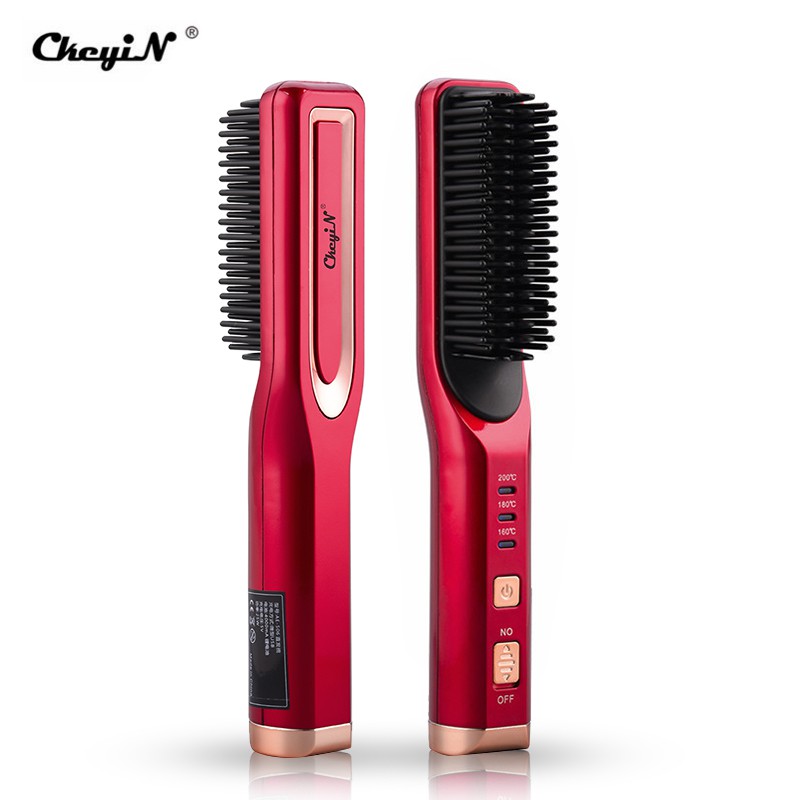 Lược Duỗi Tóc Ckeyin HS458 Đa Năng 3 Mức Nhiệt Độ Với Chức Năng Sạc Dự Phòng Dành Cho Nam Và Nữ
