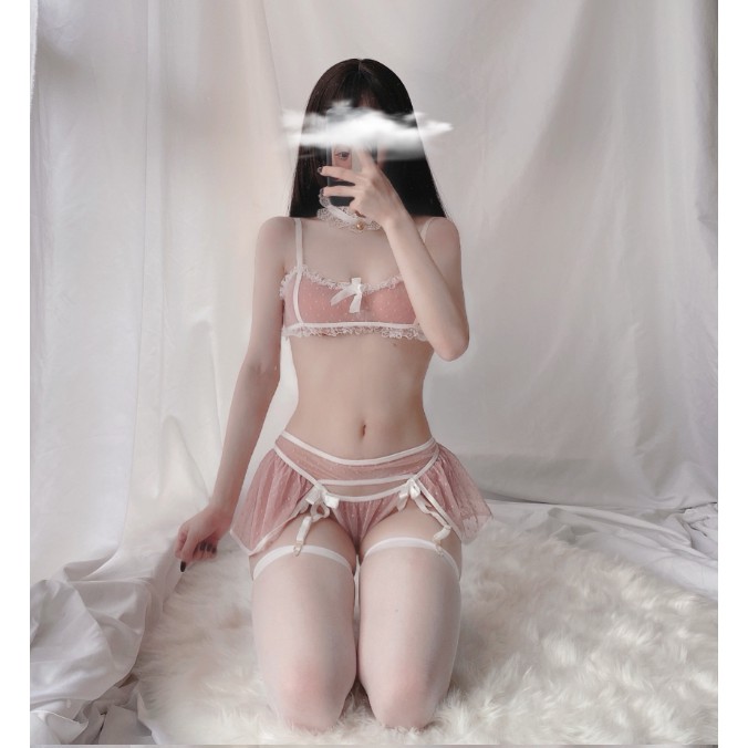 [LL 337] COSPLAY SEXY REN- SET ĐỒ LÓT REN GỢI CẢM XUYÊN THẤU - CÔ CHỦ NHỎ CHUYÊN SỈ | BigBuy360 - bigbuy360.vn
