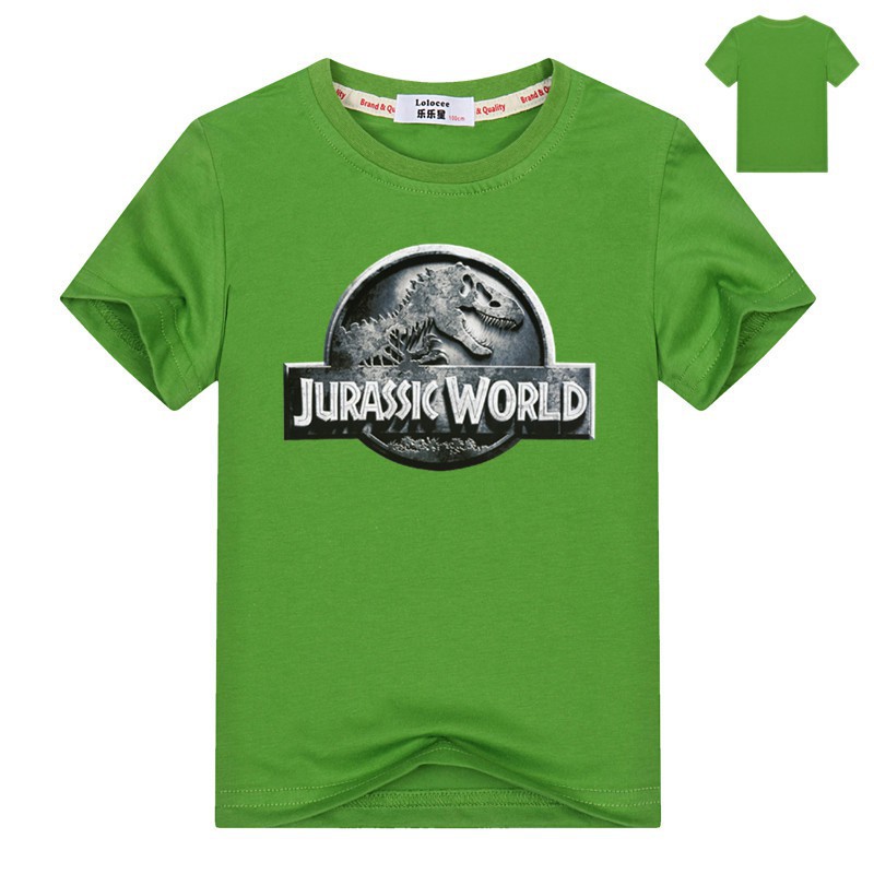 Áo thun-Jurassic World Dinosaur cho bé trai Hoạt hình 3-14yrs Tops
