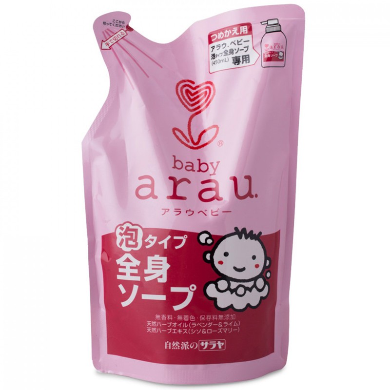 Tắm gội Arau Baby 400ml dạng túi