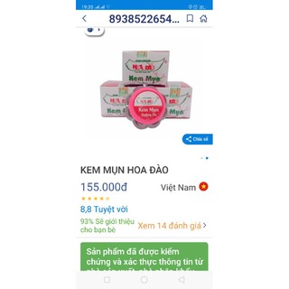 Kem trị mụn Hoa Đào Thingoup