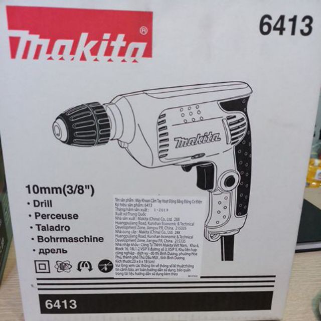 6413 Máy khoan điện 10mm 450w Makita