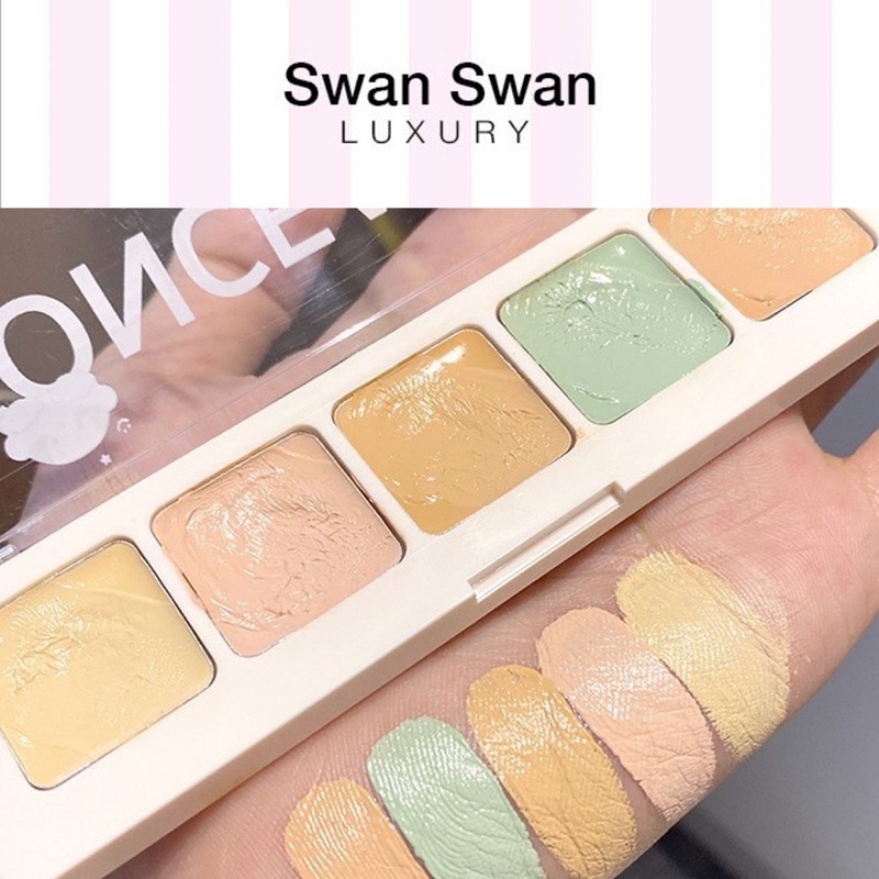 Bảng Che Khuyết Điểm 5 Màu Lì Mangogo