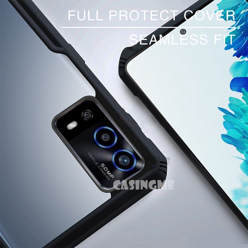 Ốp điện thoại bằng acrylic trong suốt chống sốc bảo vệ camera cho OPPO A55 A95 A94 A74 A16 A54 4G 5G