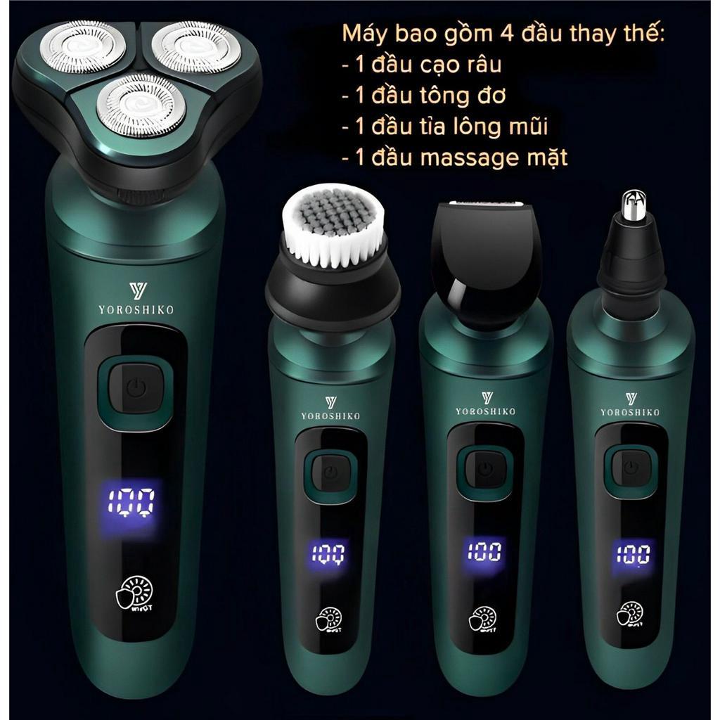 Máy cạo râu đa năng 4in1 hàng cao cấp kháng nước IP X7 hàng chính hãng Yoroshiko