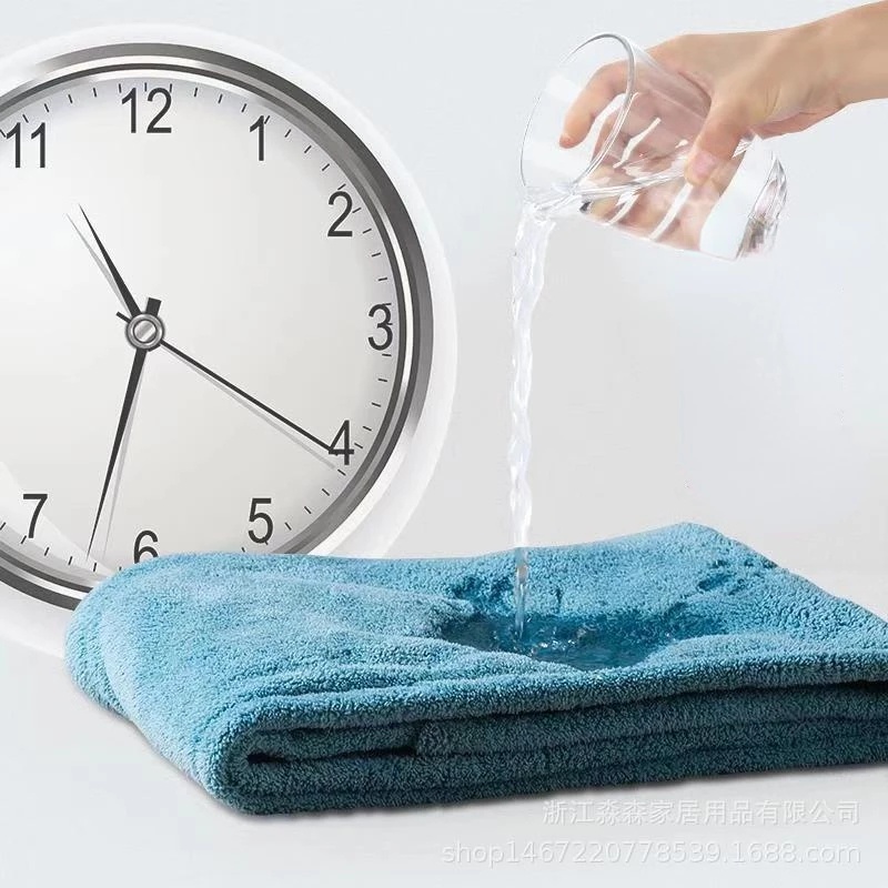 Khăn Lau Khô Tóc Dày Dặn Siêu Thấm Hút Bằng Lông Cừu San Hô Mềm Mại Nhiều Màu Tùy Chọn Tiện Dụng Cho Nữ
