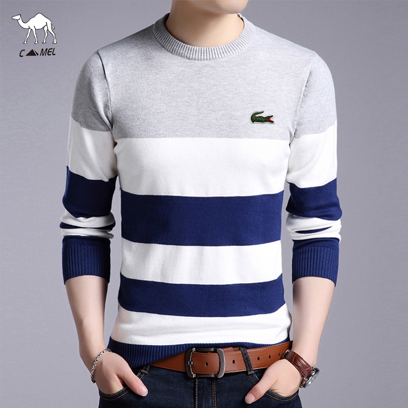 Áo len dài tay phong cách cổ điển cho nam