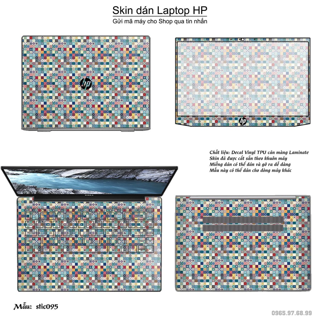 Skin dán Laptop HP in hình Hoa văn sticker _nhiều mẫu 16 (inbox mã máy cho Shop)