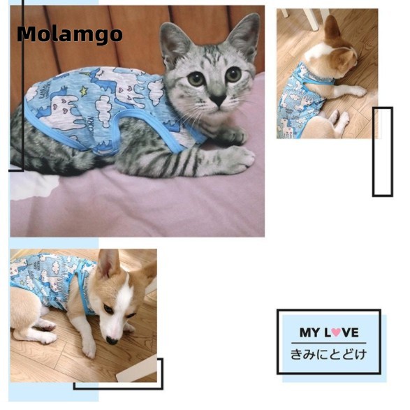 Áo thun cho thú cưng chất liệu nhẹ thoáng khí thời trang mùa hè