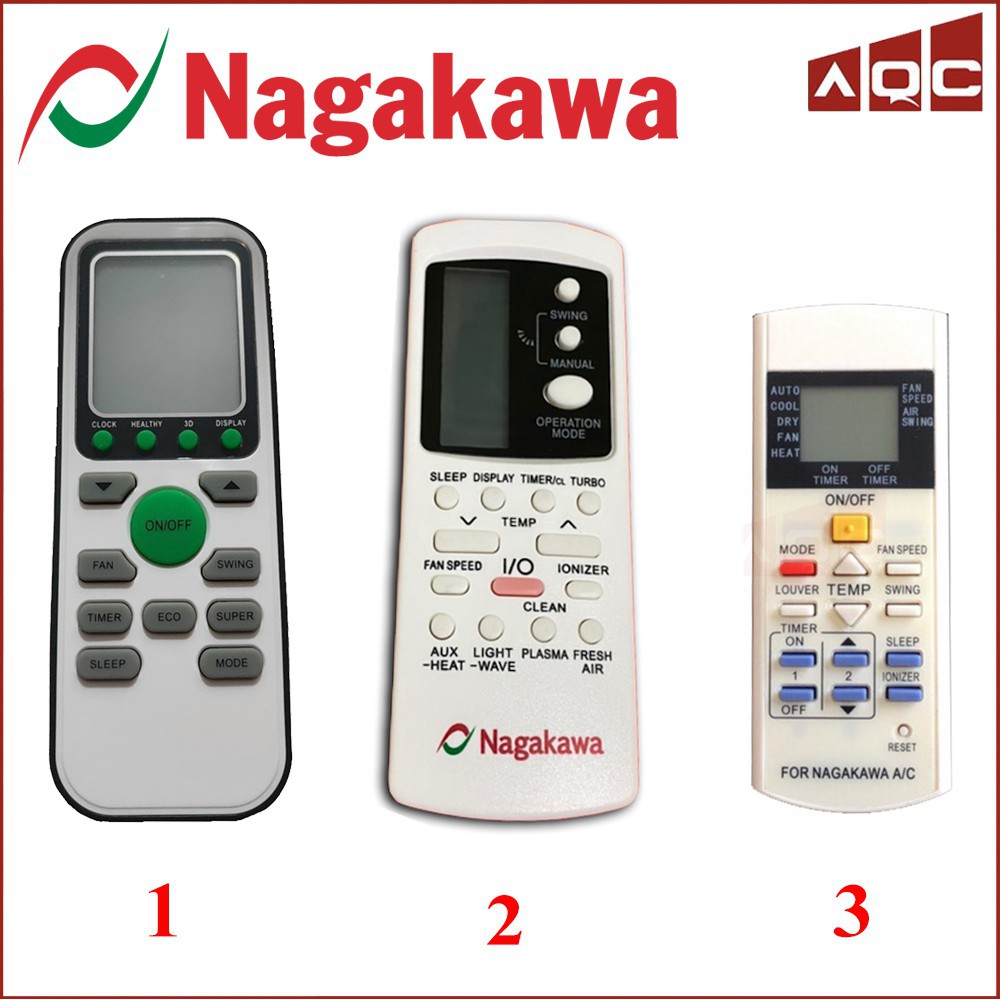 Điều khiển điều hoà NAGAKAWA - Remote máy lạnh Nagakawa [Loại Đẹp Giá Tốt]