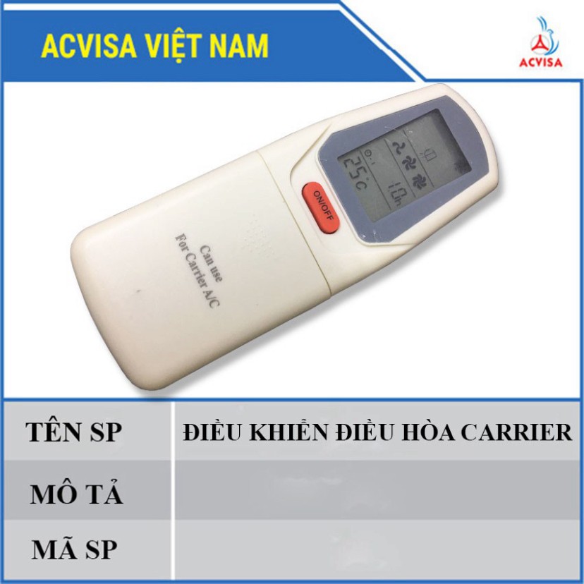 ĐIỀU KHIỂN ĐIỀU HÒA CARRIER