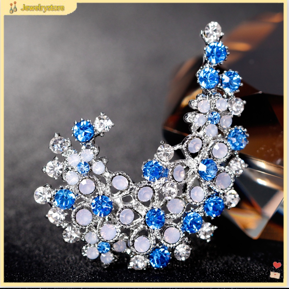 Trâm cài áo kiểu dáng đính đá cầu kì đẹp mắt