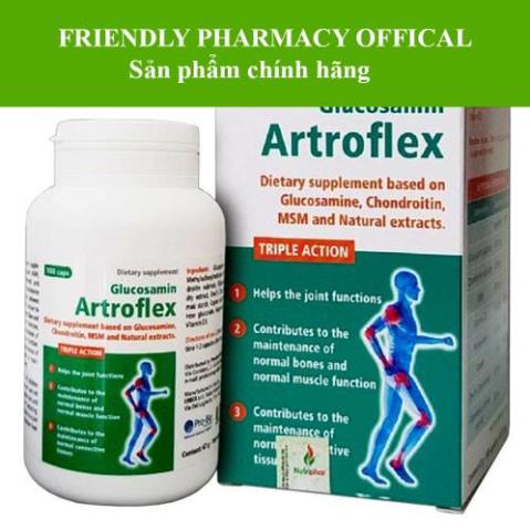 Glucosamin Artroflex - hỗ trợ giảm đau do thoái hóa khớp, khô khớp, viêm khớp (100 viên)