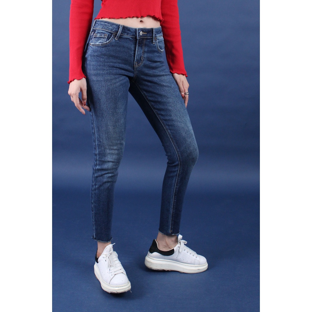 Q9139 - Quần jean Skinny Old navy lai kiểu màu