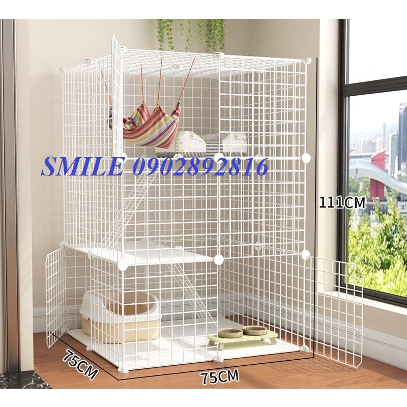 {TẶNG KÈM CHỐT} Bán Lẻ Tấm Lưới Thép Ghép Chuồng Và Phụ Kiện Cho Thú Cưng Pet Cưng Nhiều Kiểu