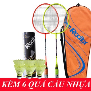 Vợt cầu lông bộ 2 vợt cầu lông rodler hợp kim nhôm phù hợp với học sinh - sinh viên- người lón chơi thể thao cc24