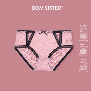 Quần lót ren hoa viền đen BOM SISTER Q8387