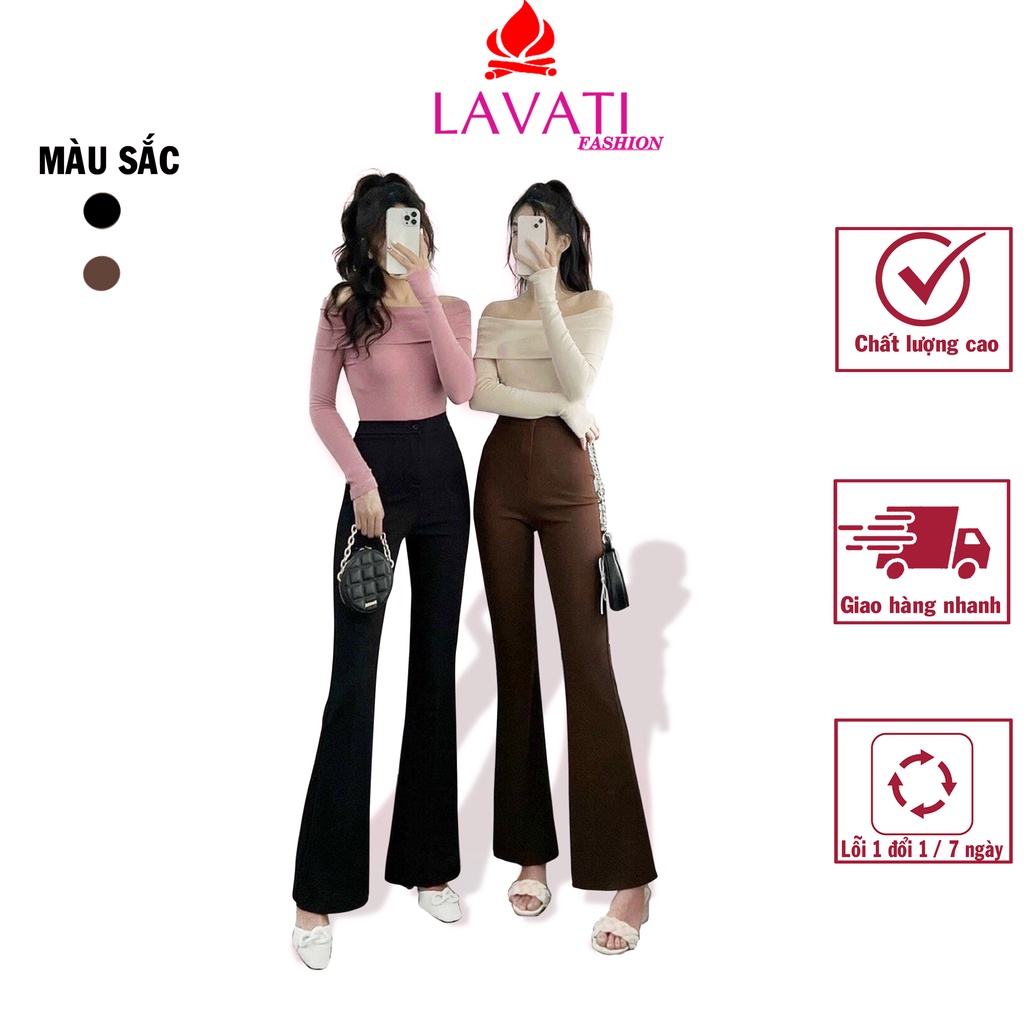 Quần công sở, Ống Loe 1 Cúc Siêu Tôn Dáng ( mã OL1C - 125)