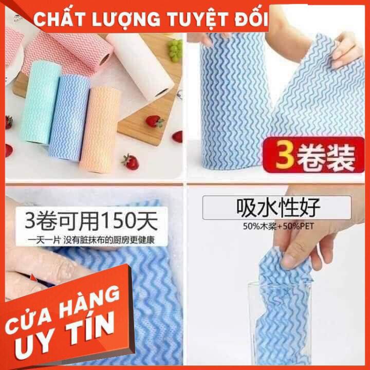 Cuộn Giấy Vải Lau Đa Năng Tiện Dụng (50 Tờ)