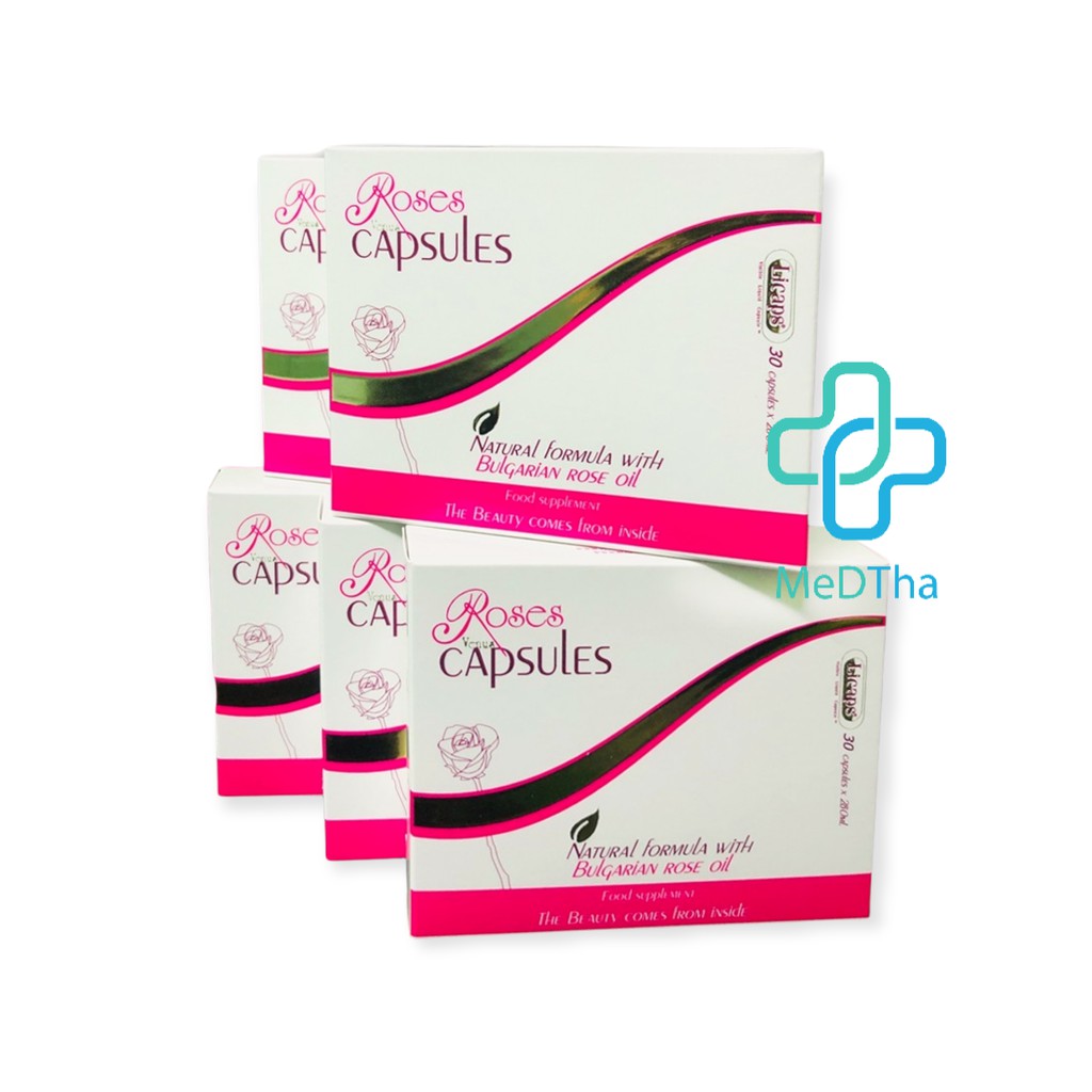 VenusRoses Viên uống hoa hồng Bungari - Giúp da trắng hồng, ngăn lão hóa da, giảm căng thẳng, mệt mỏi [Chính hãng]