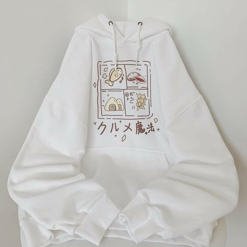 Áo Hoodie Nỉ Bông Tay Dài Unisex LoGo Hoạ Tiết