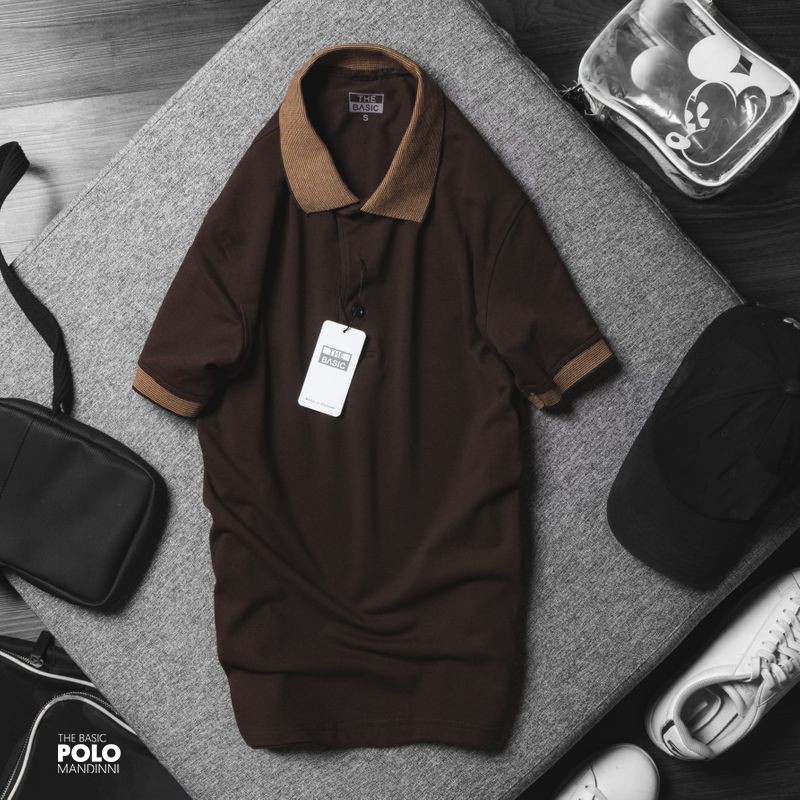 Áo thun Polo Phối viền cực sang trong Mandinni