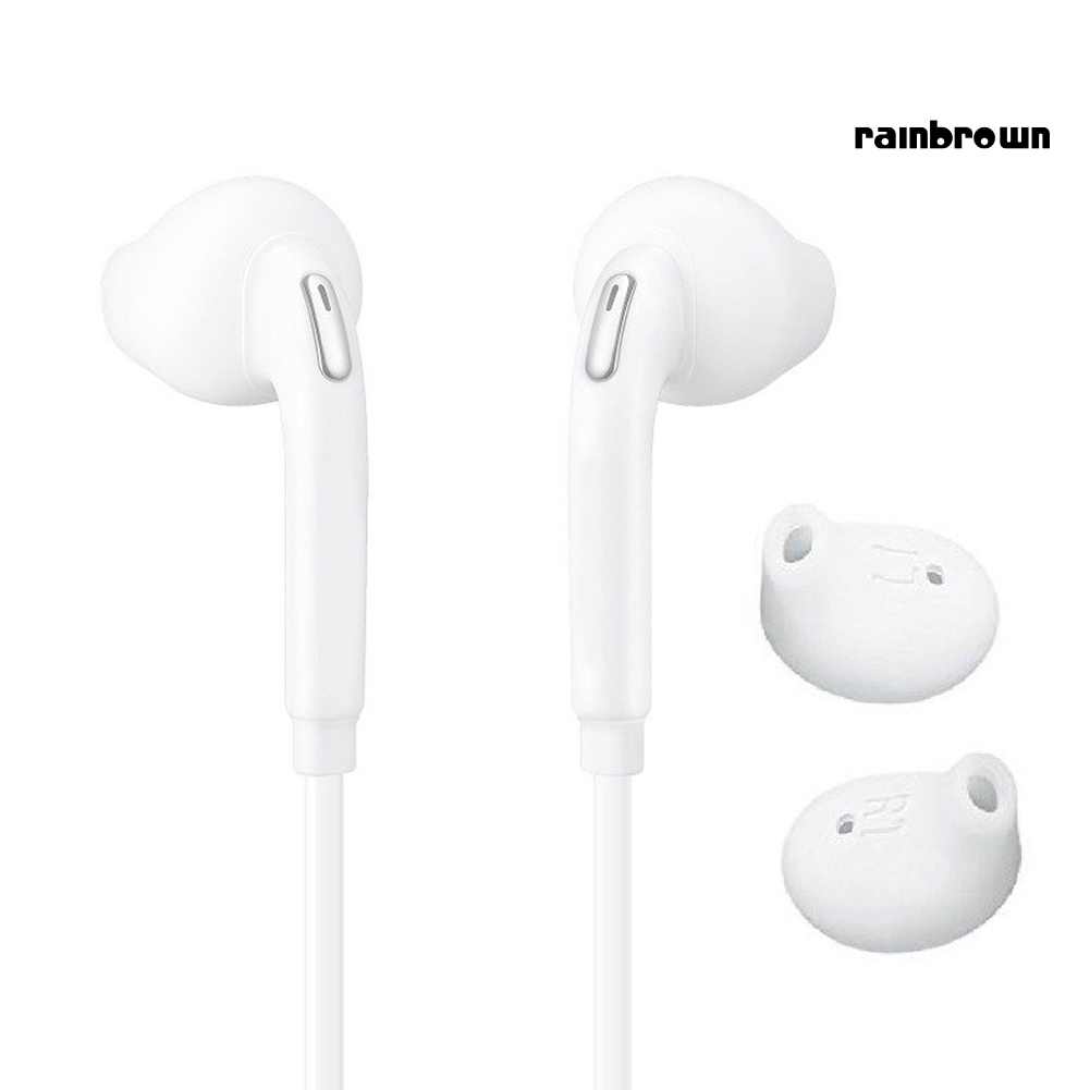 /REJ/ Universal 3.5mm Plug Wired Volume Control Mic Earphones for Samsung S6 S7 Edge